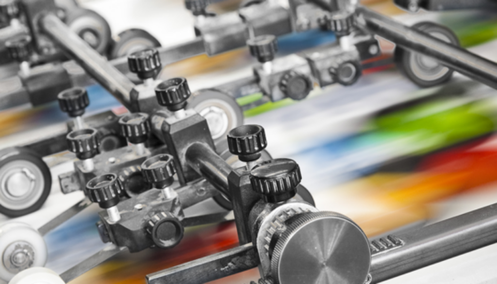 Printing-press-in-motion